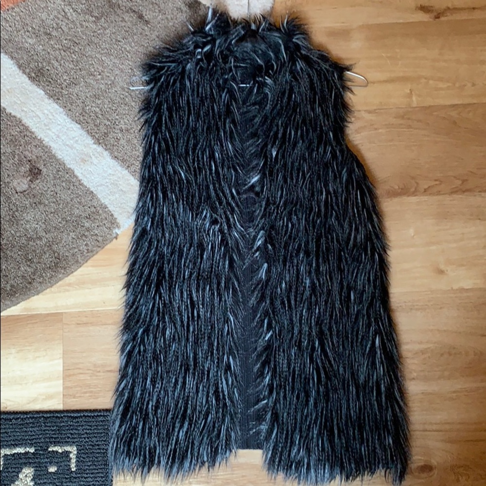 Faux fur vest